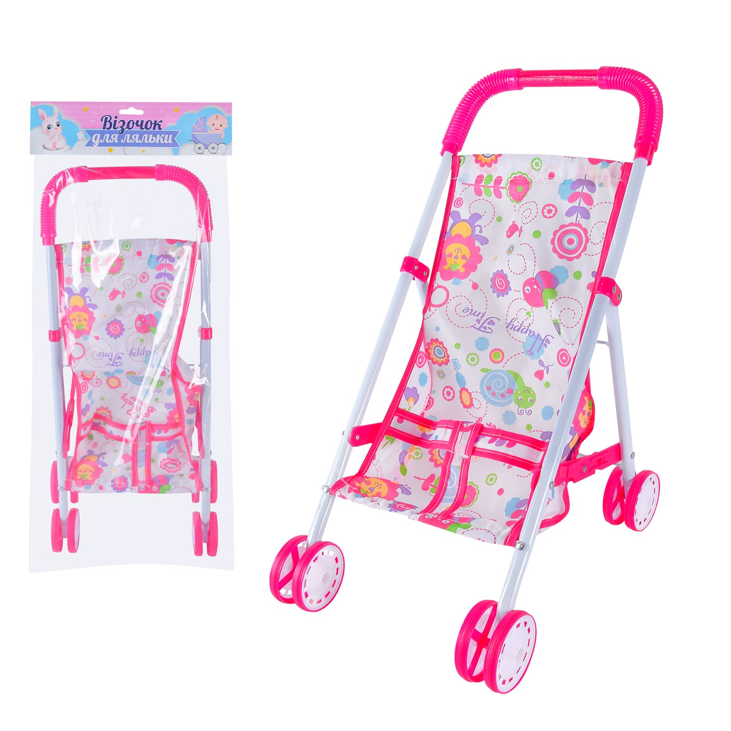 Візочок арт. 935B-6 (36шт/2) для ляльки, з козирком р-р візочка 27*38*44 пакет 30*66см