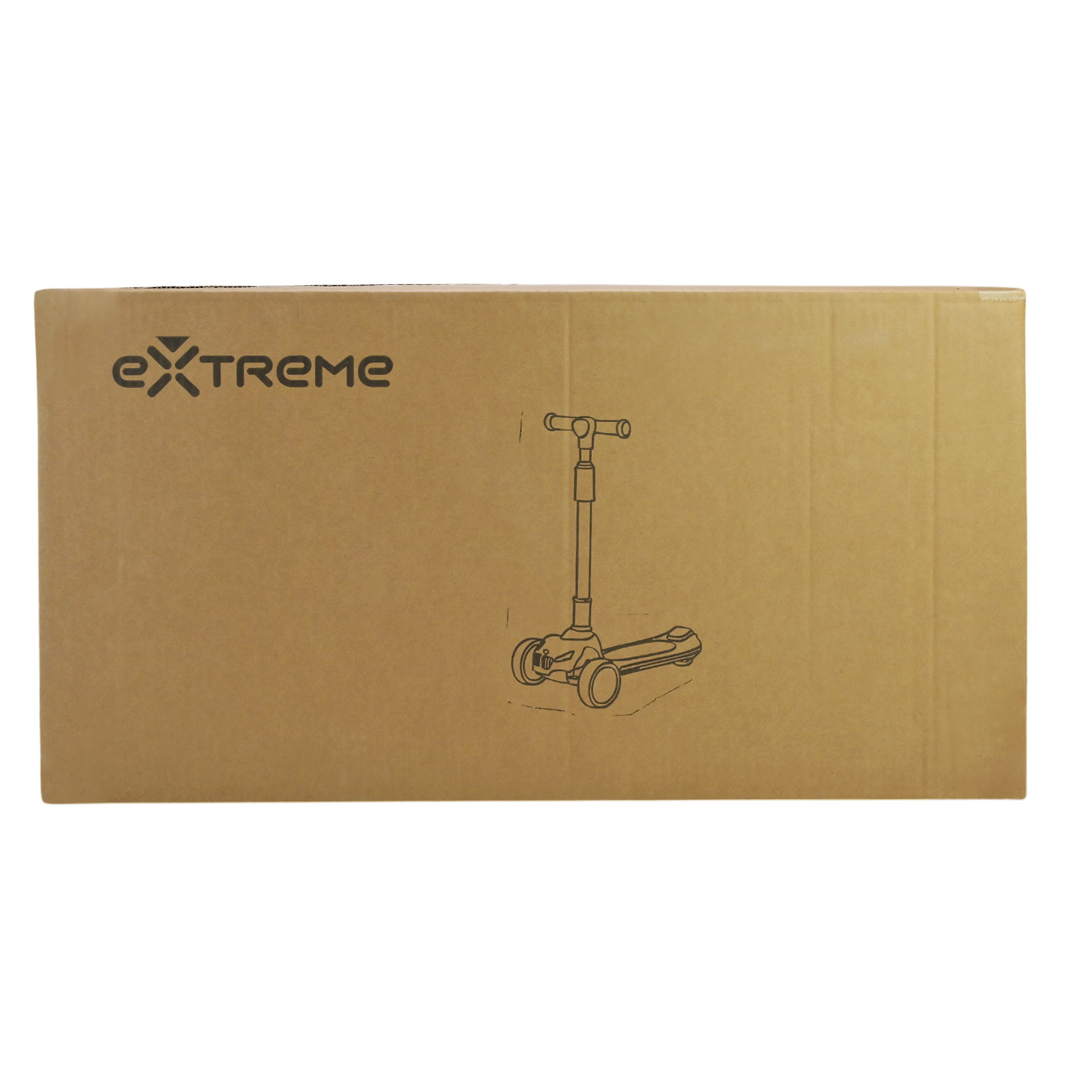 Самокат дитячий 3-х коліс арт. SC816_Yel (1шт) СІРО-ЖОВТИЙ,3 колеса,PU світло, заднє пластик, короб.