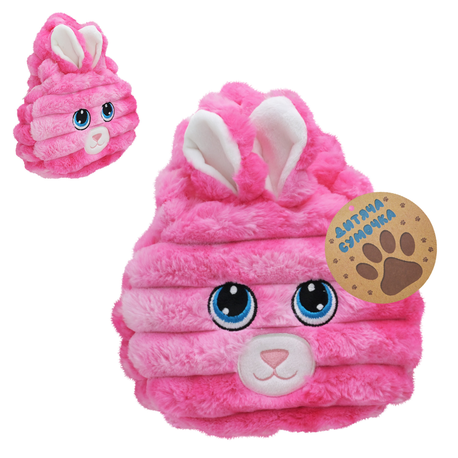 М'яка сумочка арт. MJ2424 (24шт) зайчик 22*21 см