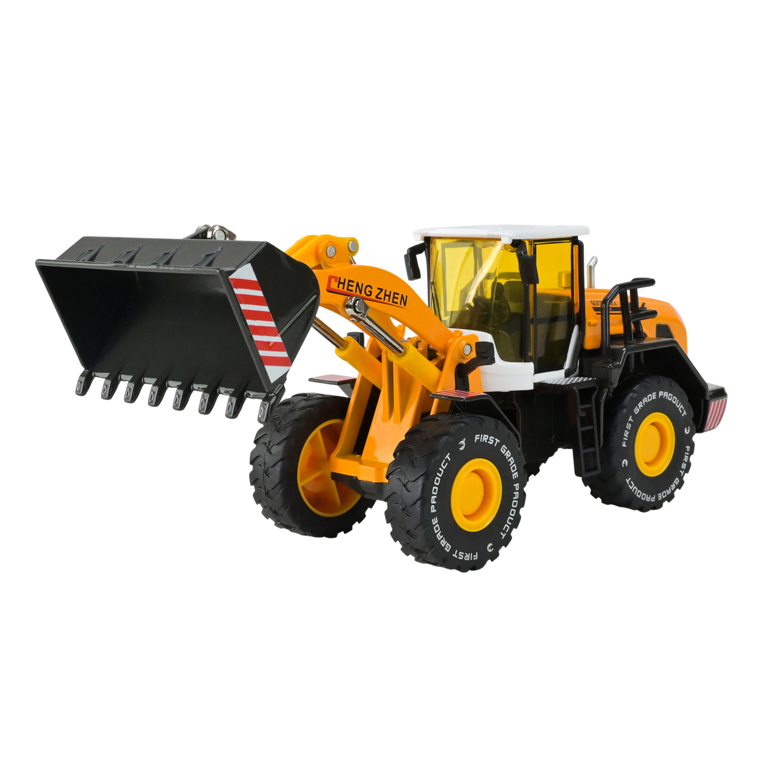 Будтехніка мет. АВТОПРОМ арт.68373(AP7756) (24шт/2), 1:50 Фронтальний навантажувач,рухливі деталі,у короб. 26,5*13,5*8,5см