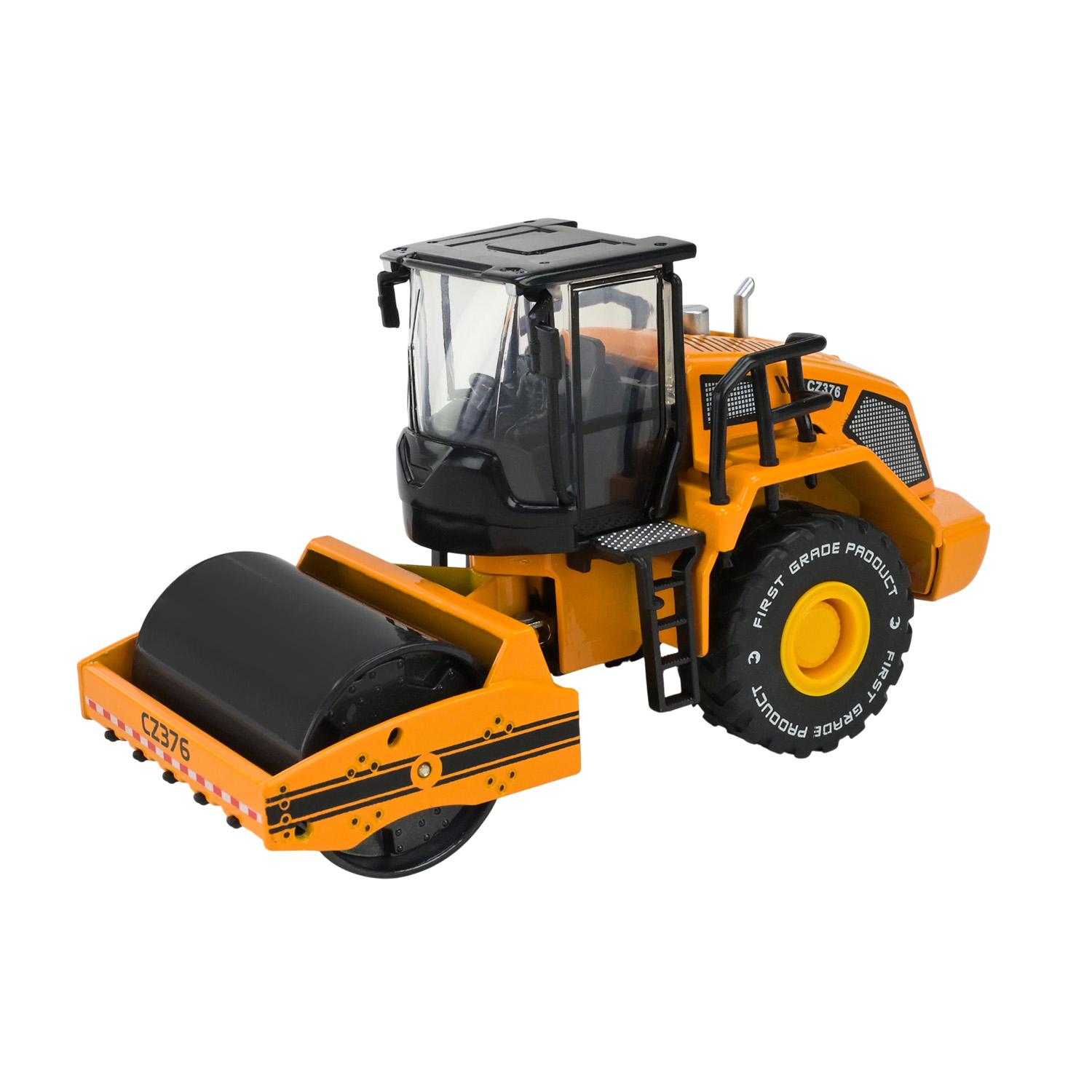 Будтехніка мет. АВТОПРОМ арт.68376(AP7757) (24шт/2), 1:50 Однобарабанний коток,рухливі деталі,у короб. 26,5*13,5*8,5см