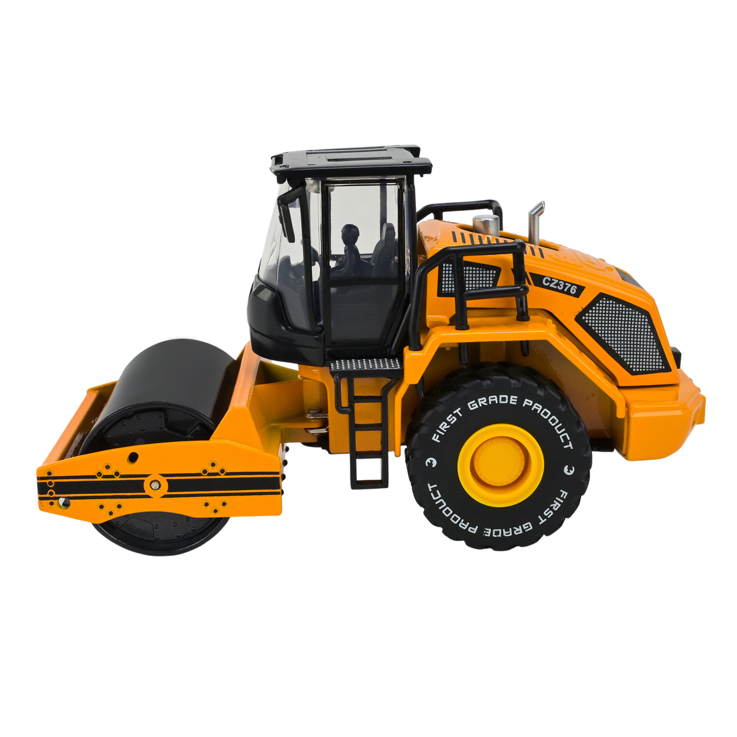 Будтехніка мет. АВТОПРОМ арт.68376(AP7757) (24шт/2), 1:50 Однобарабанний коток,рухливі деталі,у короб. 26,5*13,5*8,5см