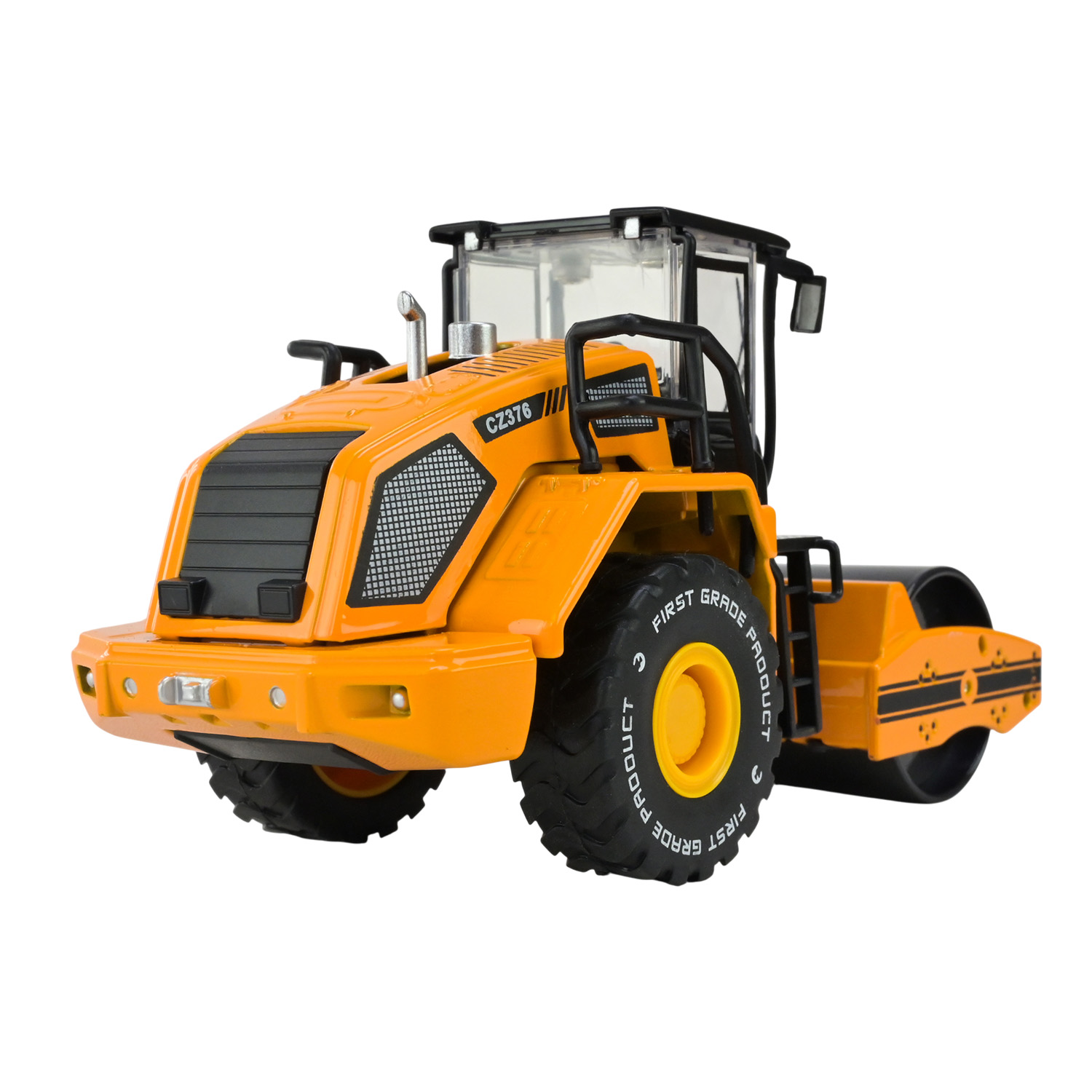 Будтехніка мет. АВТОПРОМ арт.68376(AP7757) (24шт/2), 1:50 Однобарабанний коток,рухливі деталі,у короб. 26,5*13,5*8,5см