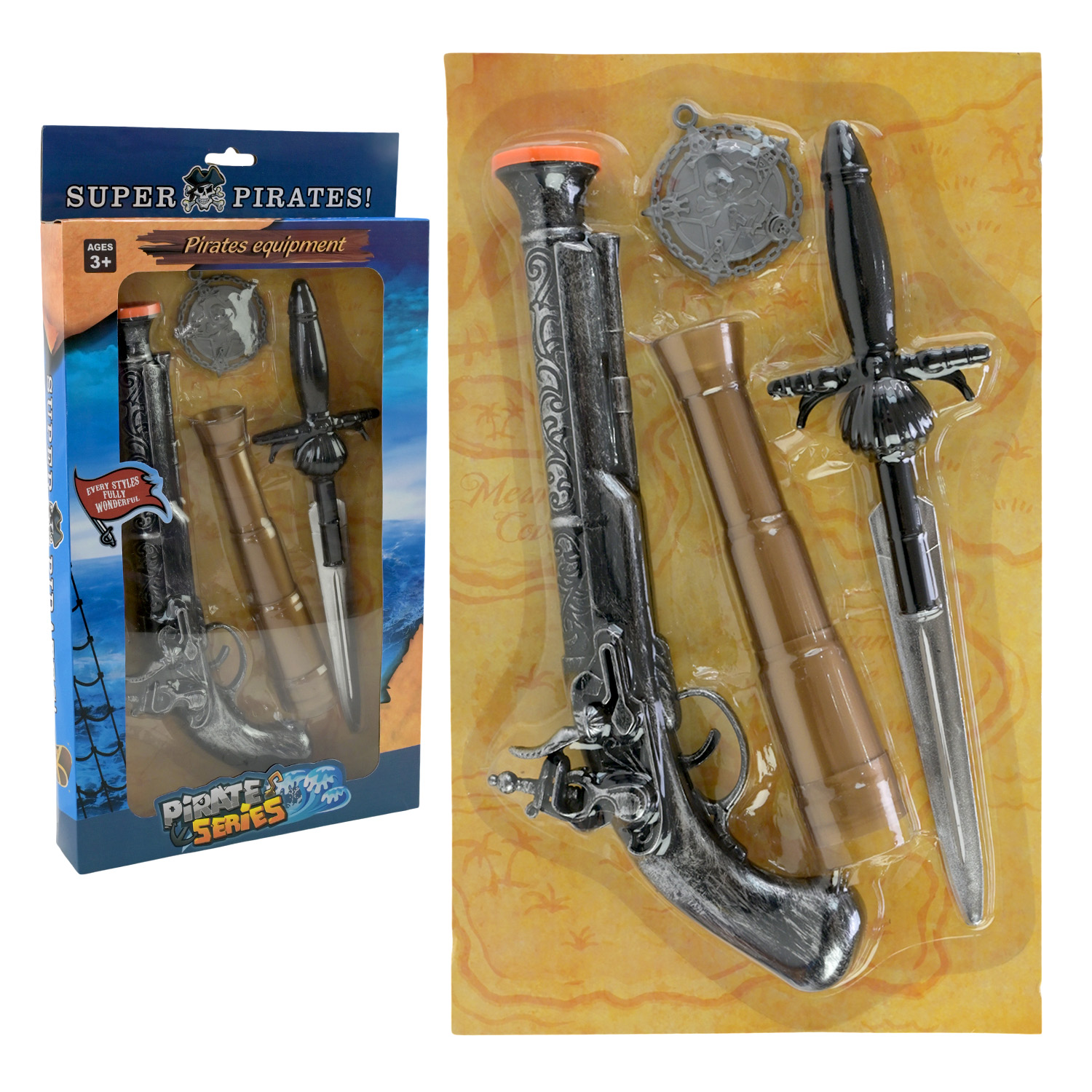 Піратський набір арт. 511 (96шт/2) короб. 40*21,5*4см