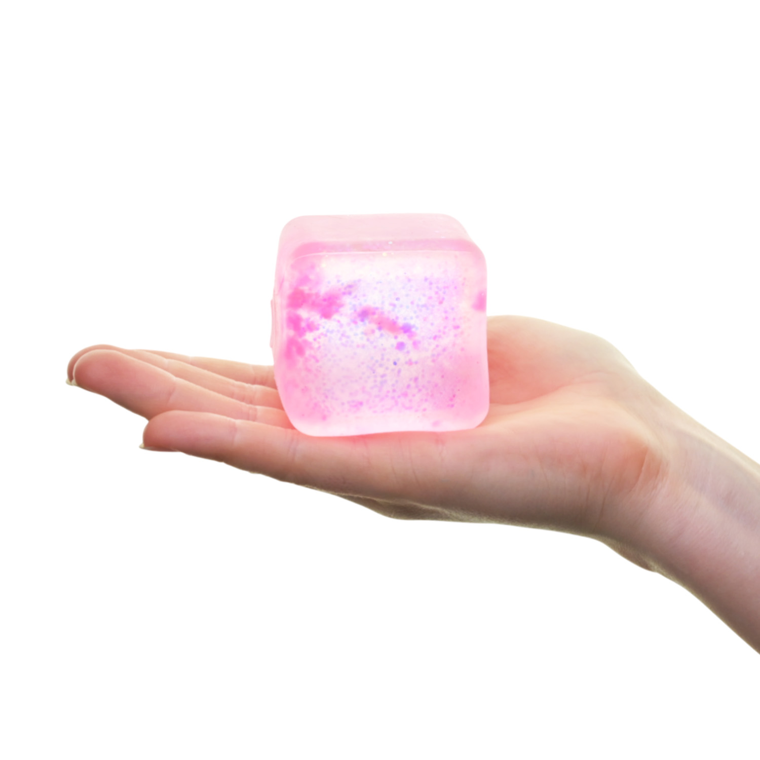 Антистрес YabbaDabba арт. YD2520 (72шт) куб 4 кольори з блискітками 5,5см 12шт дисплей 25,5*18,8*6,3 см