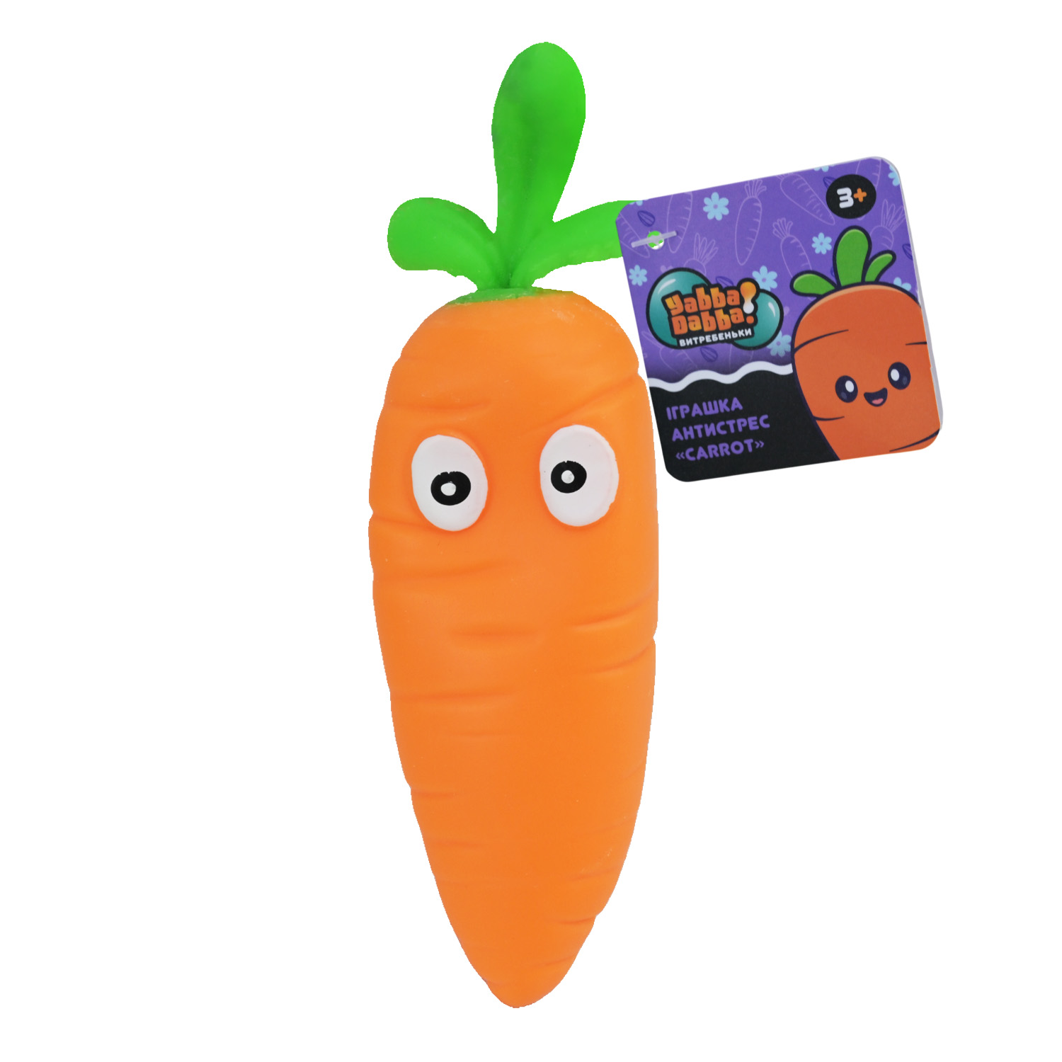 Антистрес YabbaDabba арт. YD2526 (72шт) морква 12шт р-р 6см дисплей 28*15*8см