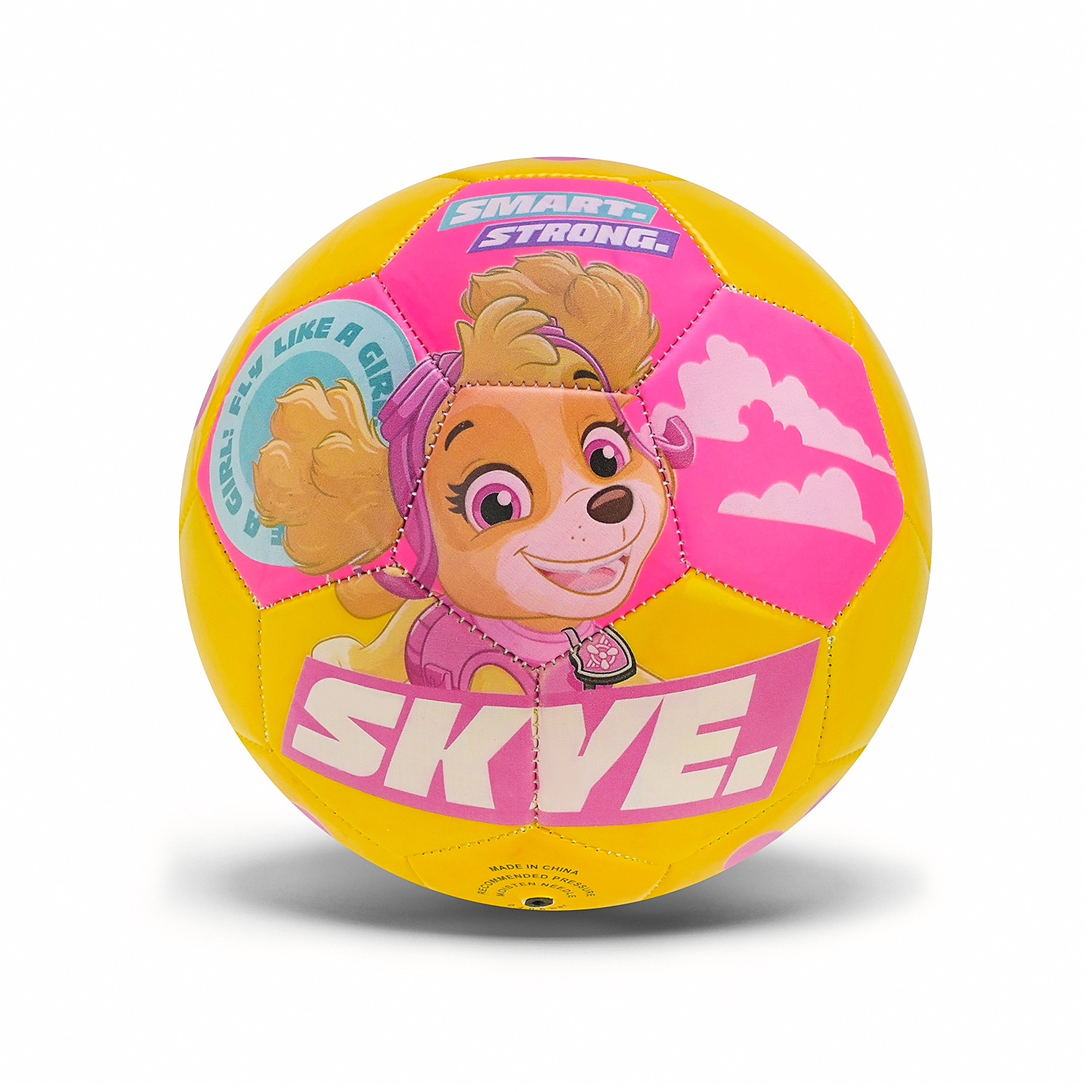 М'яч футбольний арт. PP2512 (100шт) №3, Paw Patrol PVC 150 гр рожевий