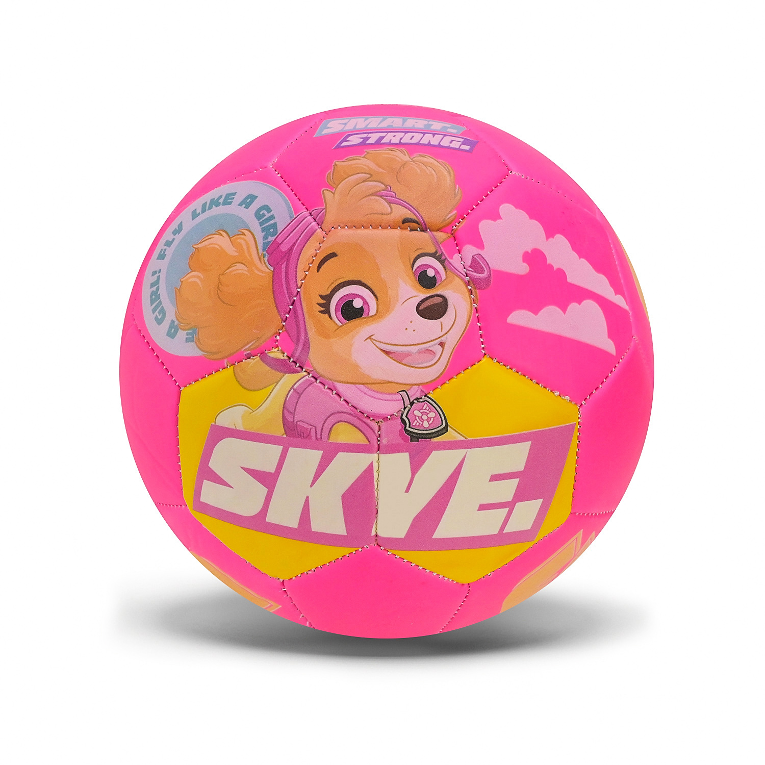 М'яч футбольний арт. PP2512 (100шт) №3, Paw Patrol PVC 150 гр рожевий