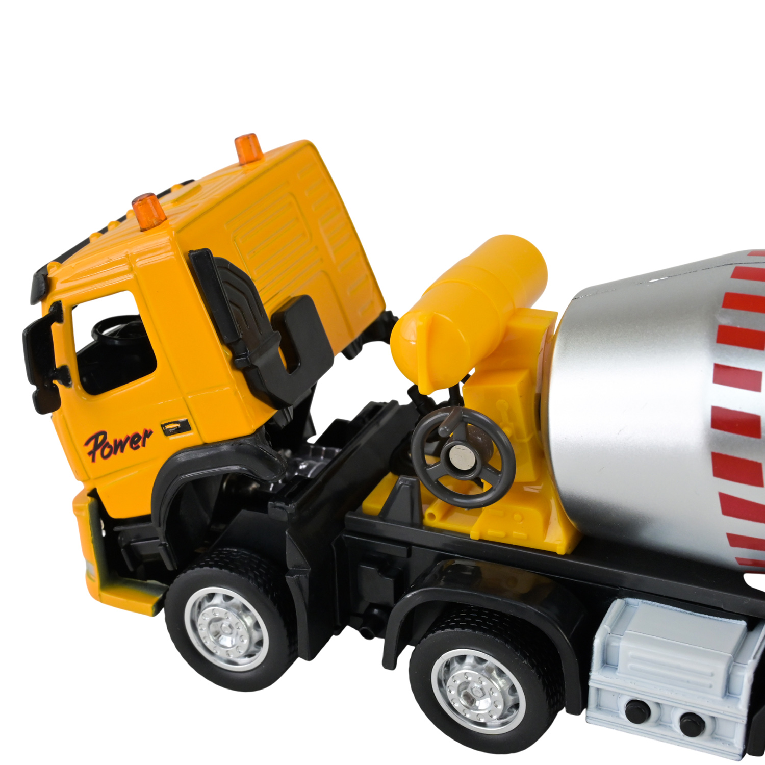 Будтехніка мет. АВТОПРОМ арт.68383(AP7759) (32шт/2), 1:50 VOLVO Автобетонозмішувач, бат,світло,звук,рухливі деталі,у короб. 28*14*10см