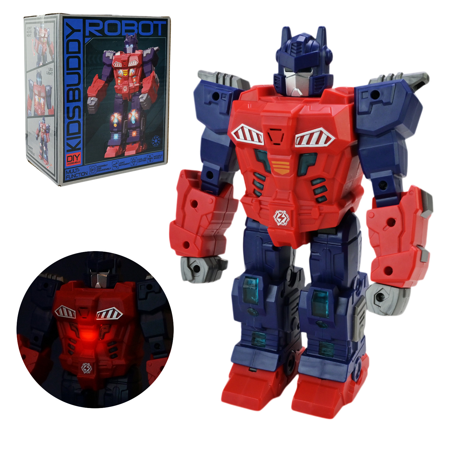 Робот арт. 0138-9 (48шт) батар, рух, світло, короб. 13*15,5*8,2см