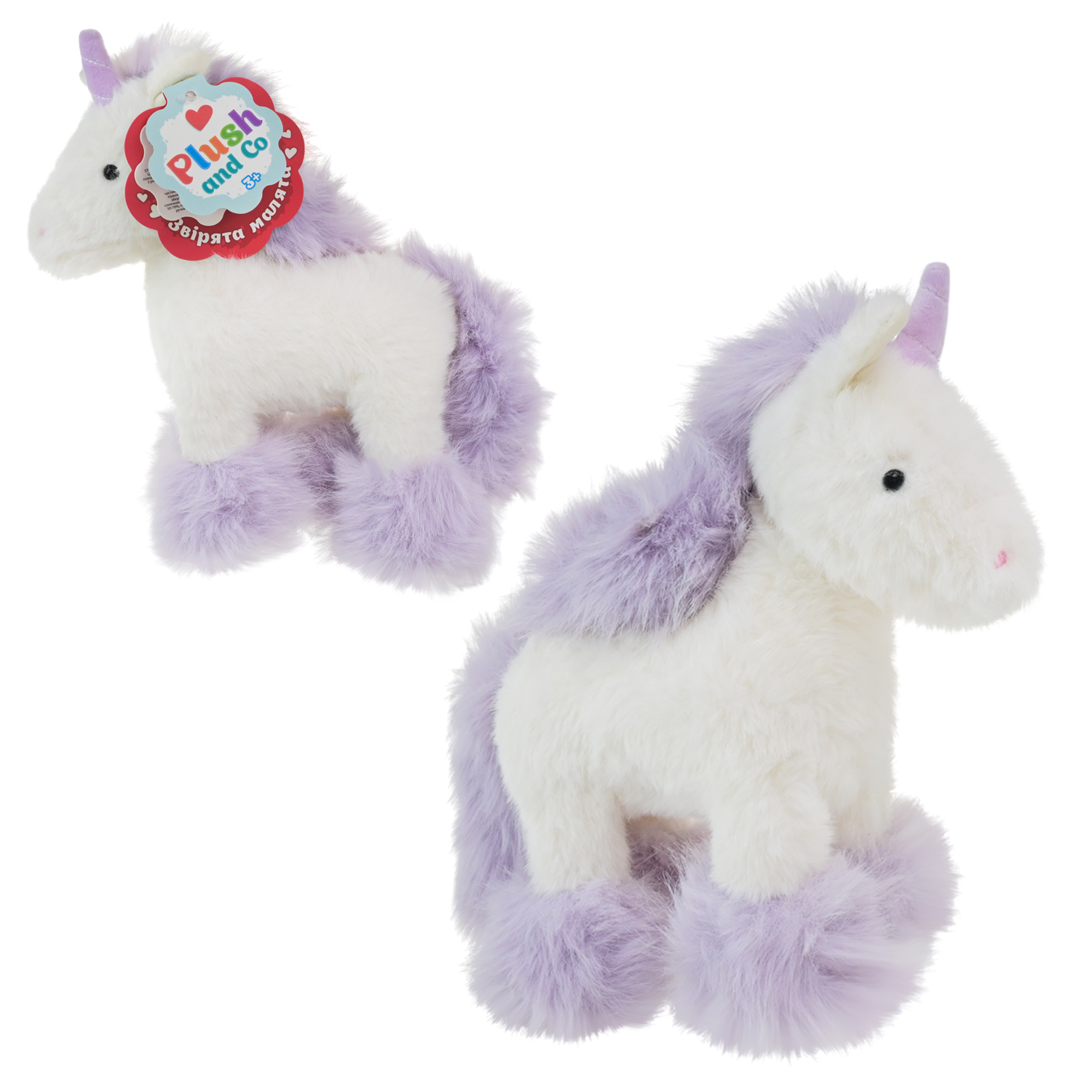 М'яка іграшка Plush and Co арт. PLC25020 (96шт) бузковий єдиноріг 28см
