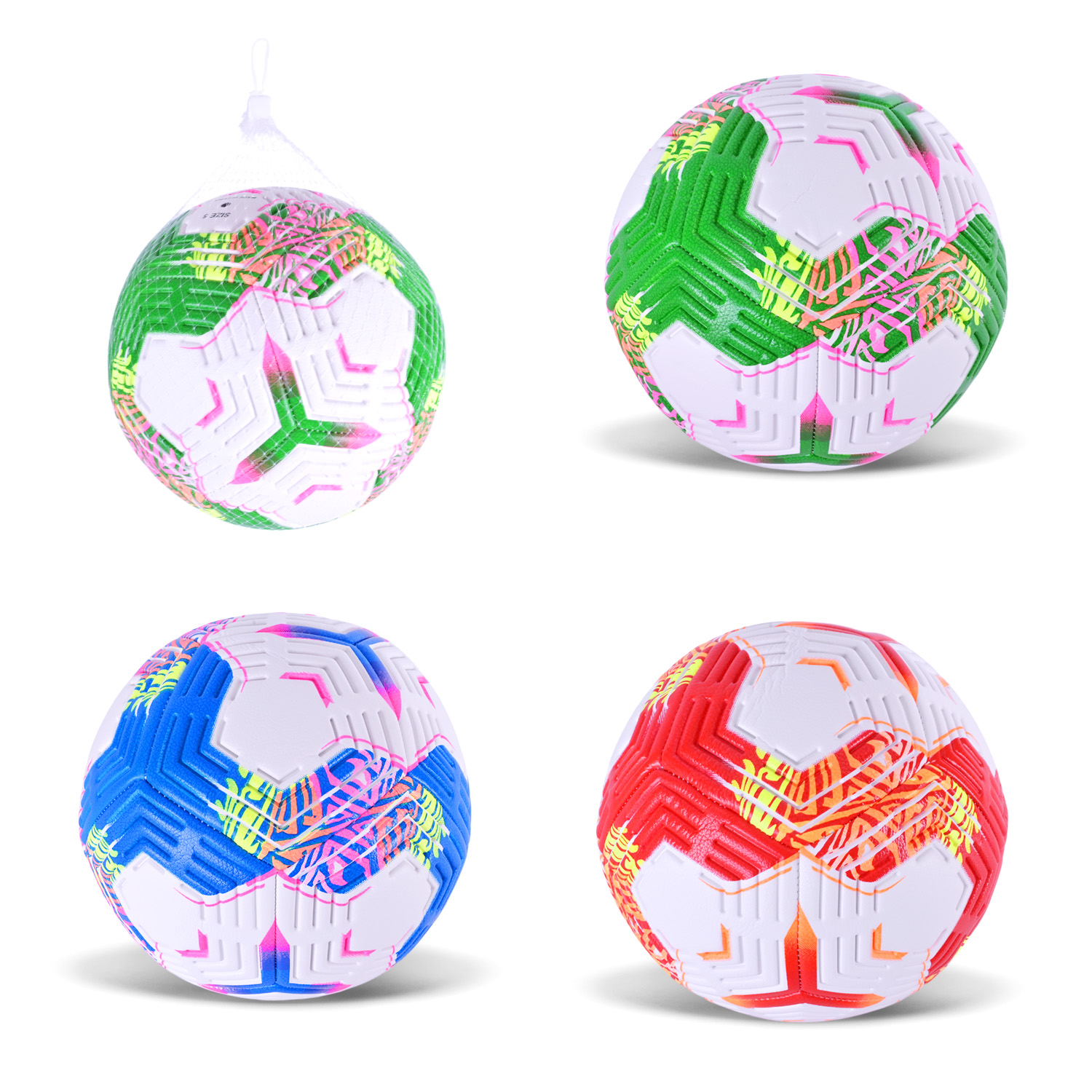 М'яч футбольний арт. FB25537 (60шт)  №5 PU 420 g, 3 кольори