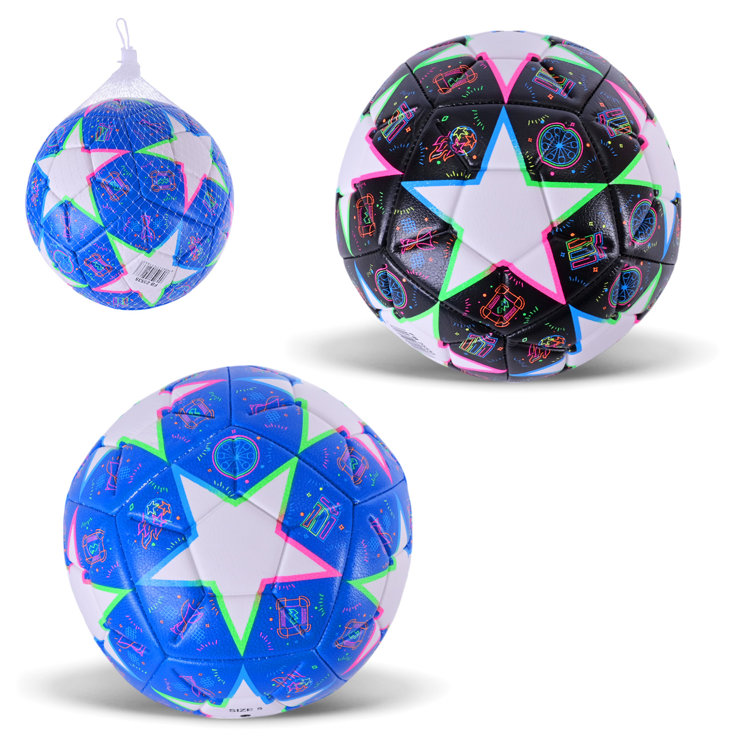 М'яч футбольний арт. FB25535 (60шт)  №5 PU 420 g, 2 кольори