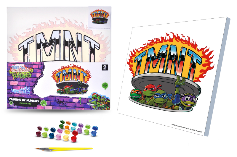 Набір для розпису по номерах 30х30 см QB913-017 "Черепашки Ніндзя: Час черепашок!" qbee