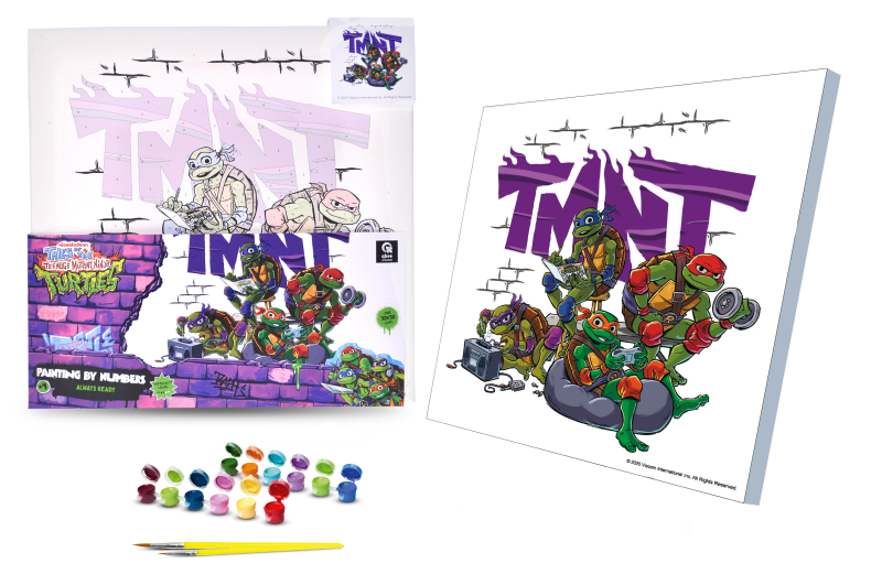 Набір для розпису по номерах 30х30 см QB913-018 "Черепашки Ніндзя: Завжди готові" qbee