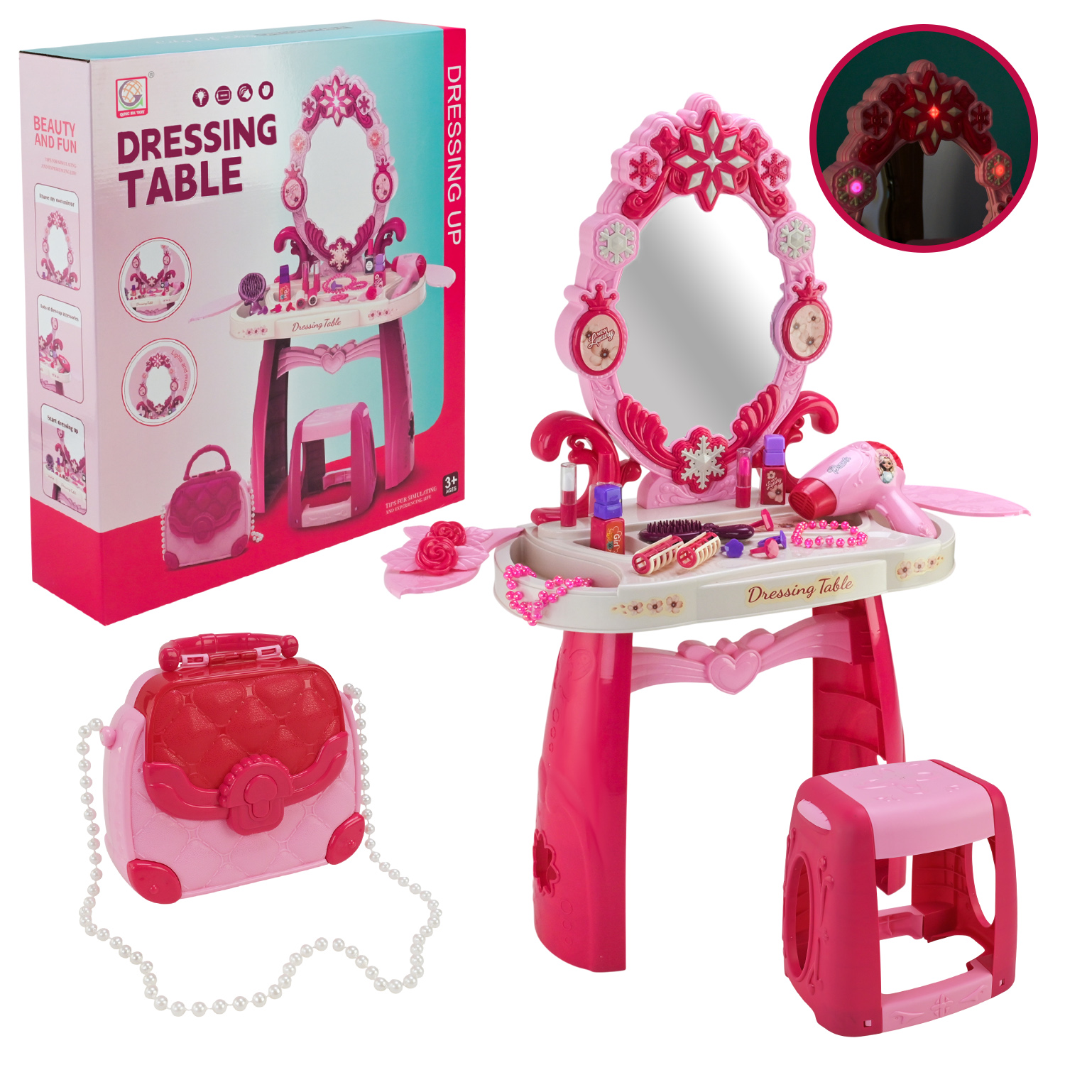 Трюмо арт. 1206-1 (12шт) батар. світло, звук, аксес короб. 45*11*51 см