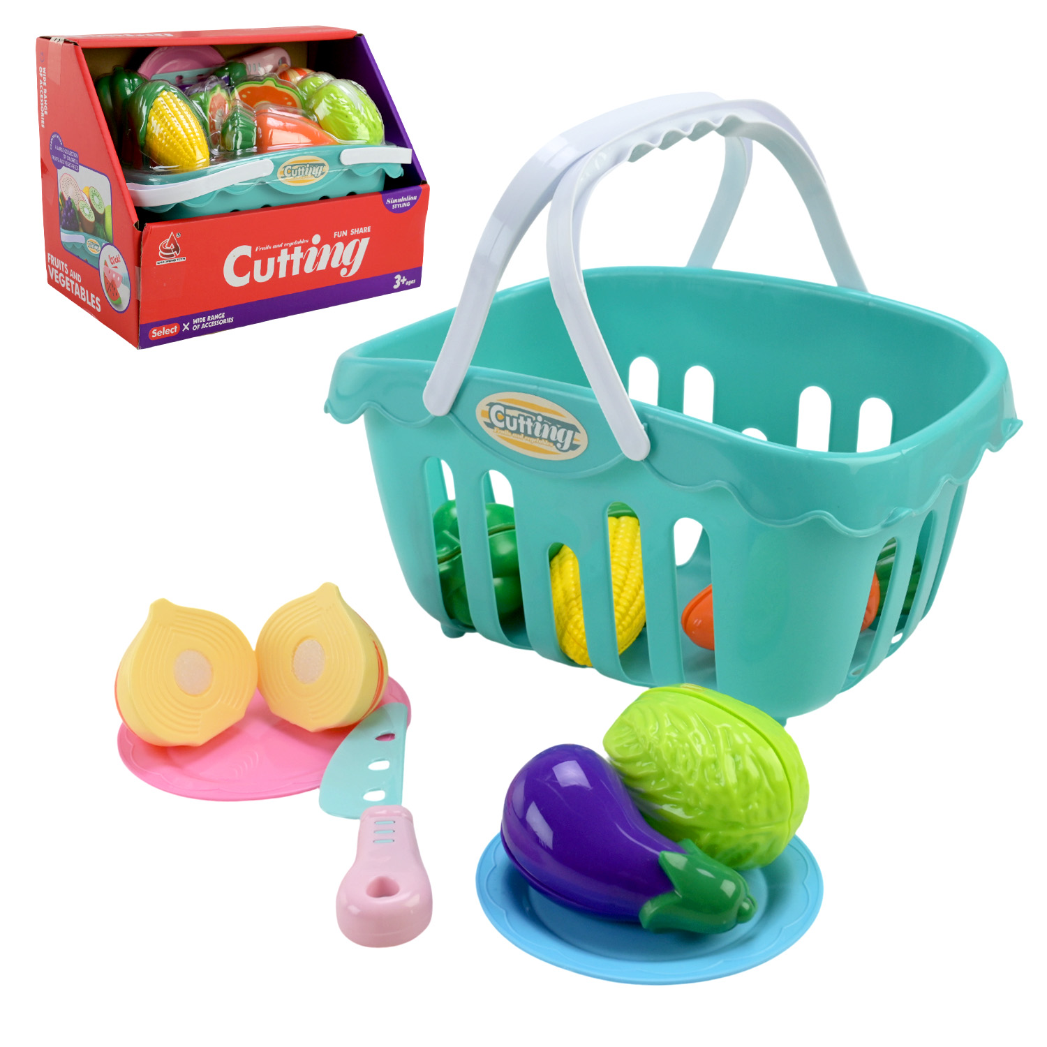 Продукти арт. CF905 (36шт)  овочі, короб. 25*15*19 см