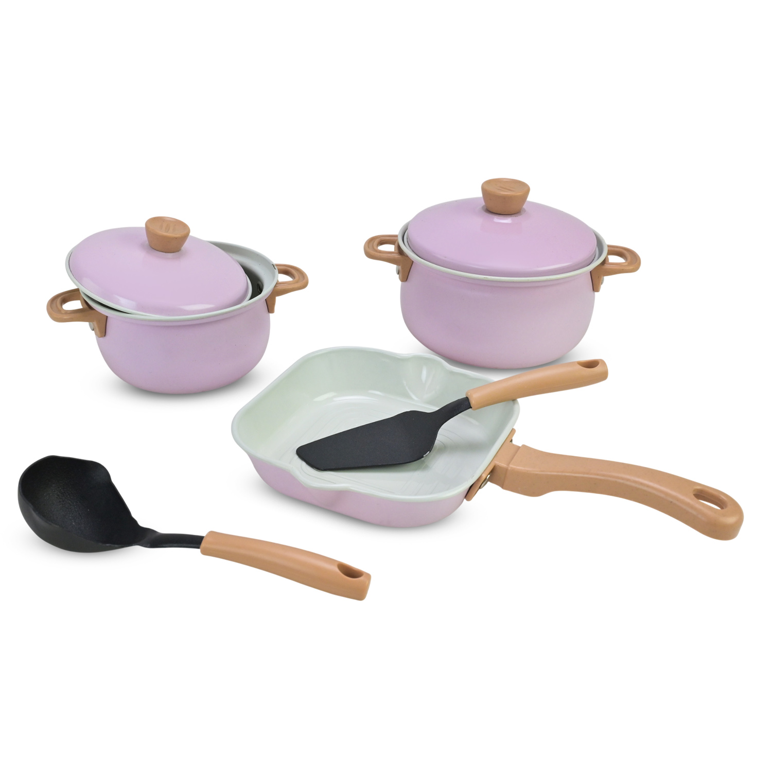 Посуд арт. H43D (36шт) метал, каструлі. Петельня короб. 15,5*13*25 см см