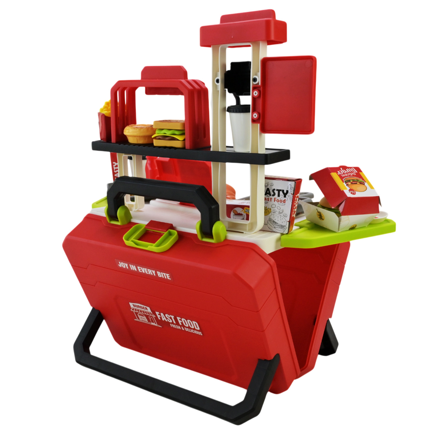 Кафе набір арт. 668-159/160 (36шт) мікс 2 види, фаст фуд, аксес короб. 25*8*19см