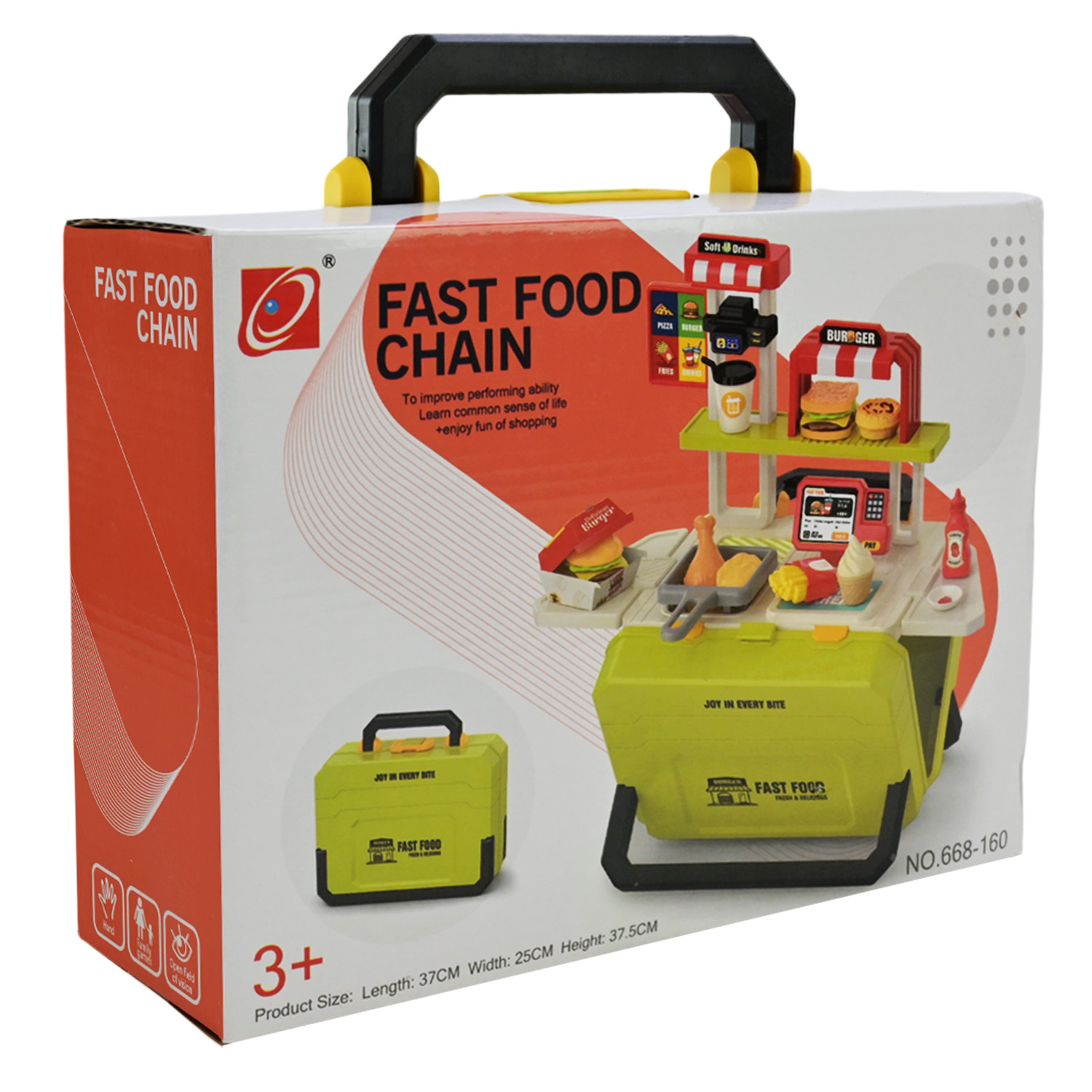 Кафе набір арт. 668-160 (36шт) фаст фуд, аксес короб. 25*8*19см