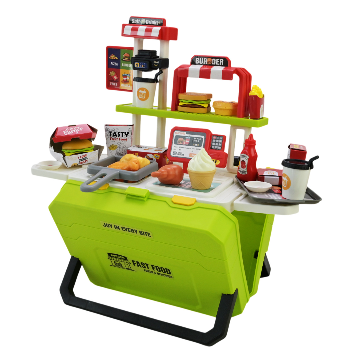 Кафе набір арт. 668-160 (36шт) фаст фуд, аксес короб. 25*8*19см