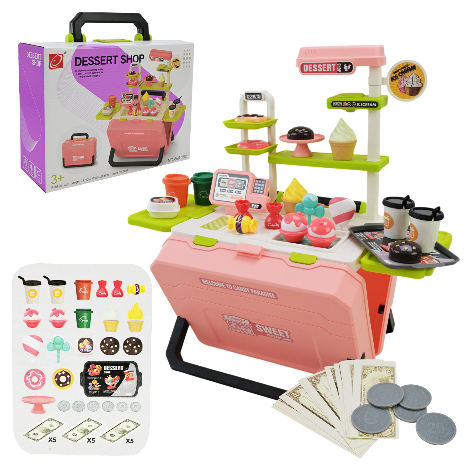 Кафе в кор. арт. 668-162 (36шт)  кондитерська,  аксес короб. 25*8*19см