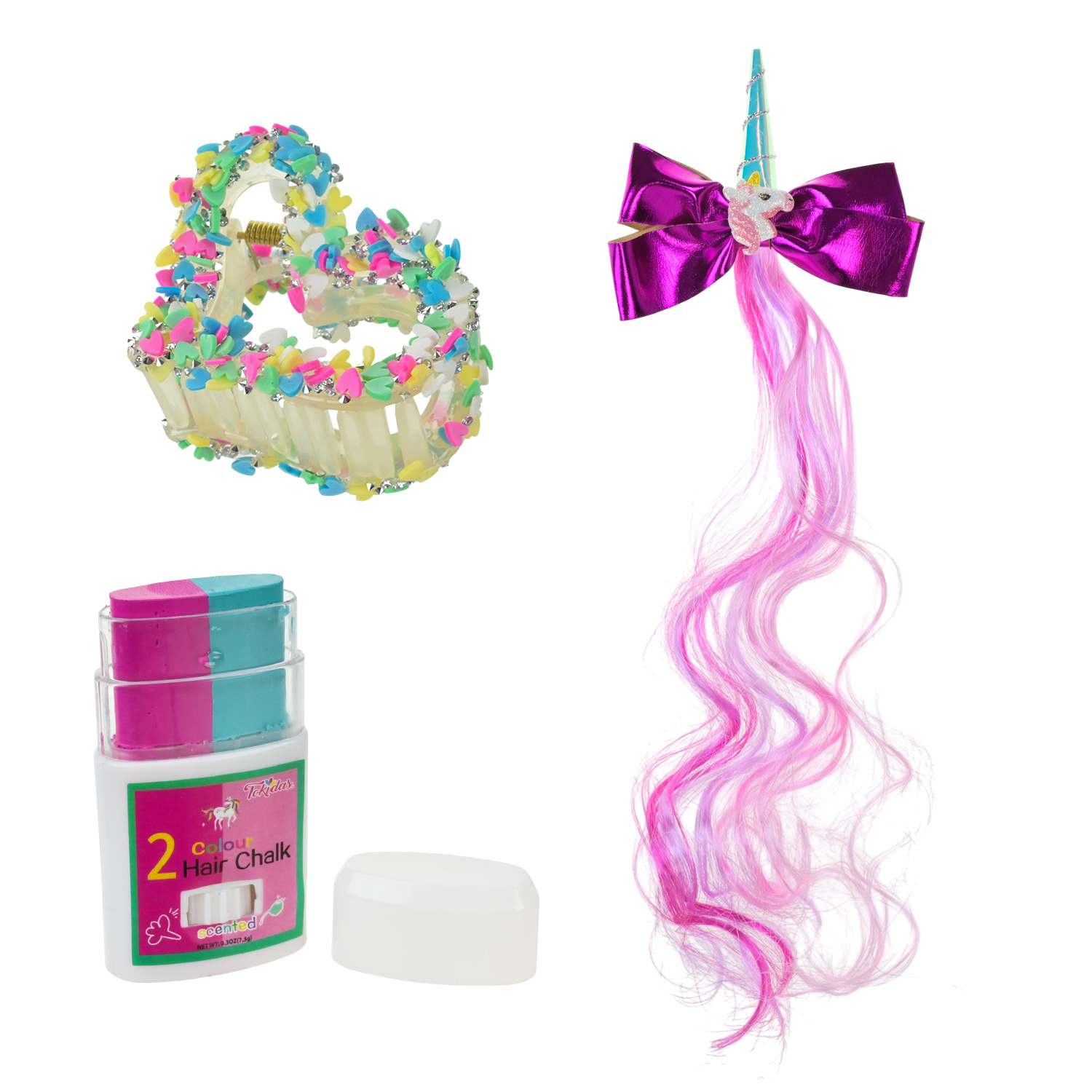 Косметика набір арт. T305 (48шт/4) аксес для волосся. Крейда для волосся короб. 14,5*4,5*18см