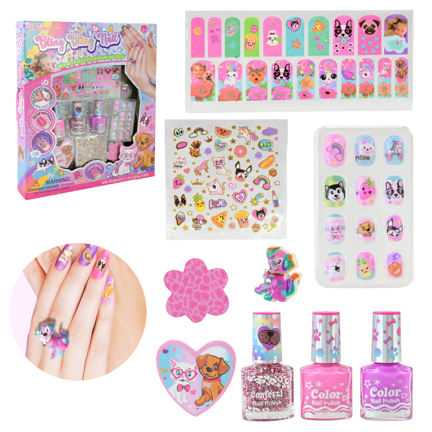 Косметика набір арт. N02D (24шт)  маникюрний набір, аксес короб. 25*4*29см