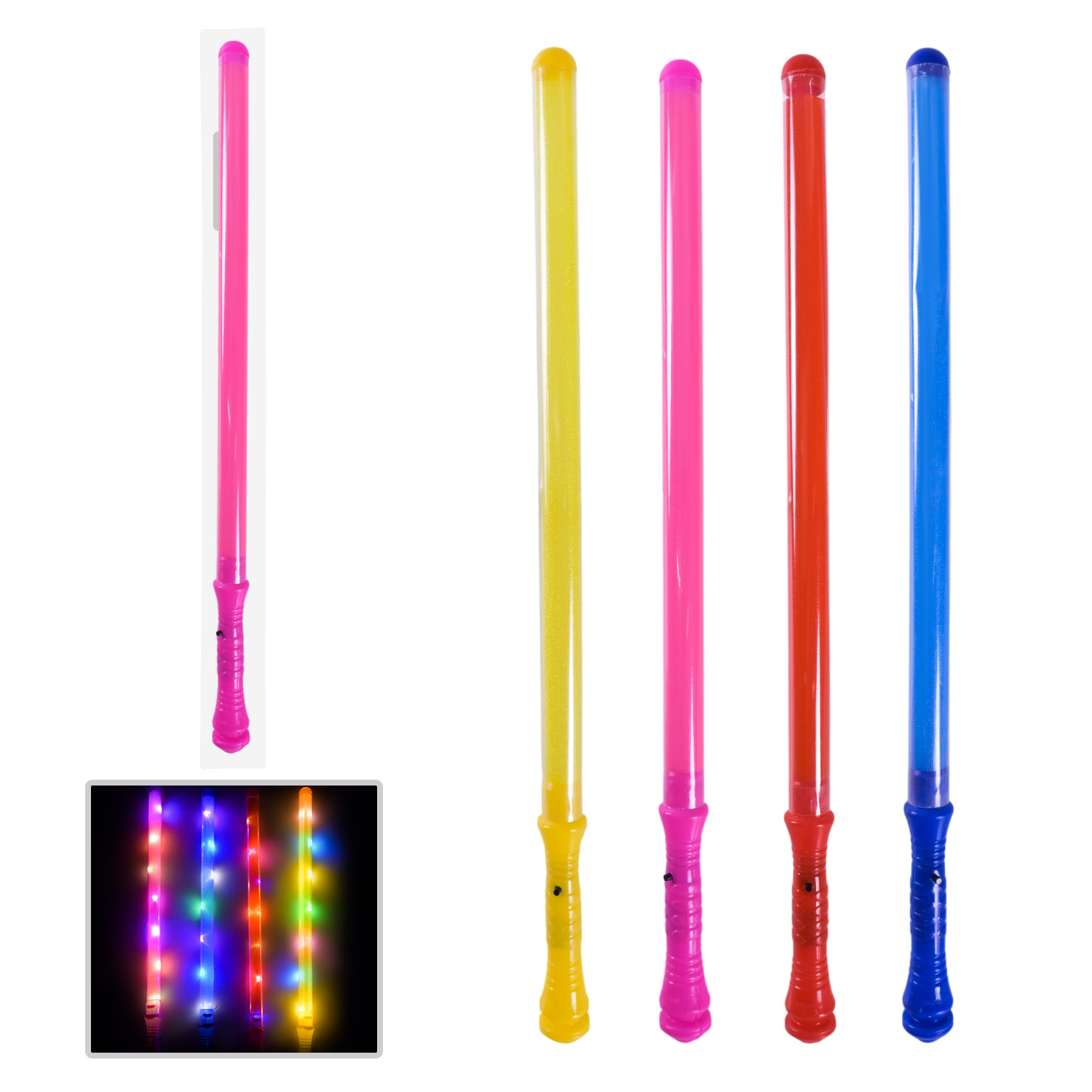 Іграшка зі світлом арт. C28422 (600шт) 48см 4 мікс у пакеті 5*2,5*50 см