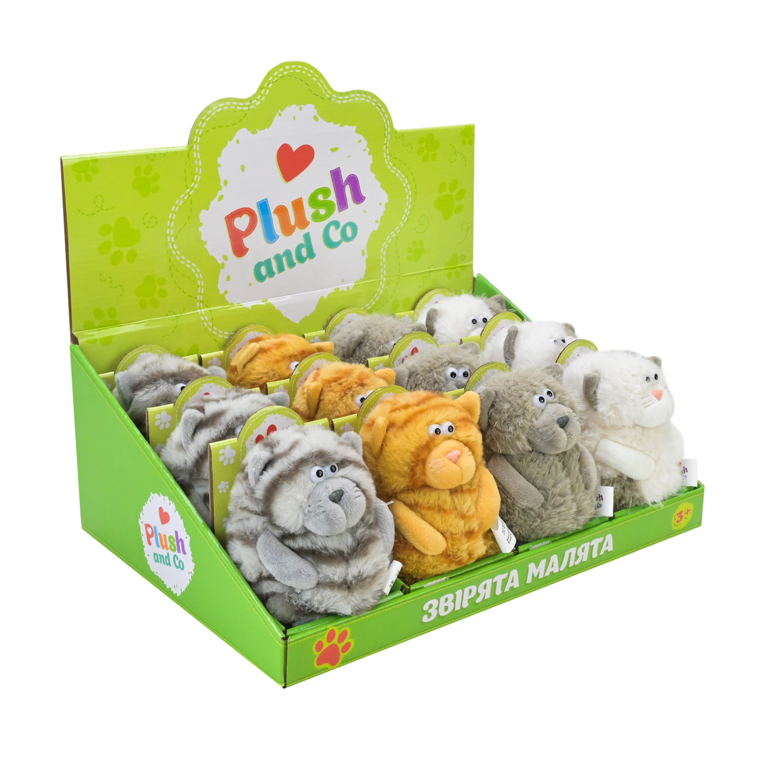 М'яка іграшка Plush and Co арт. PLC25015 (144шт) 13 см 12шт в дисплей боксі 4 види, кор. 9*8*13см, в диспл.боксі 38*26*14см