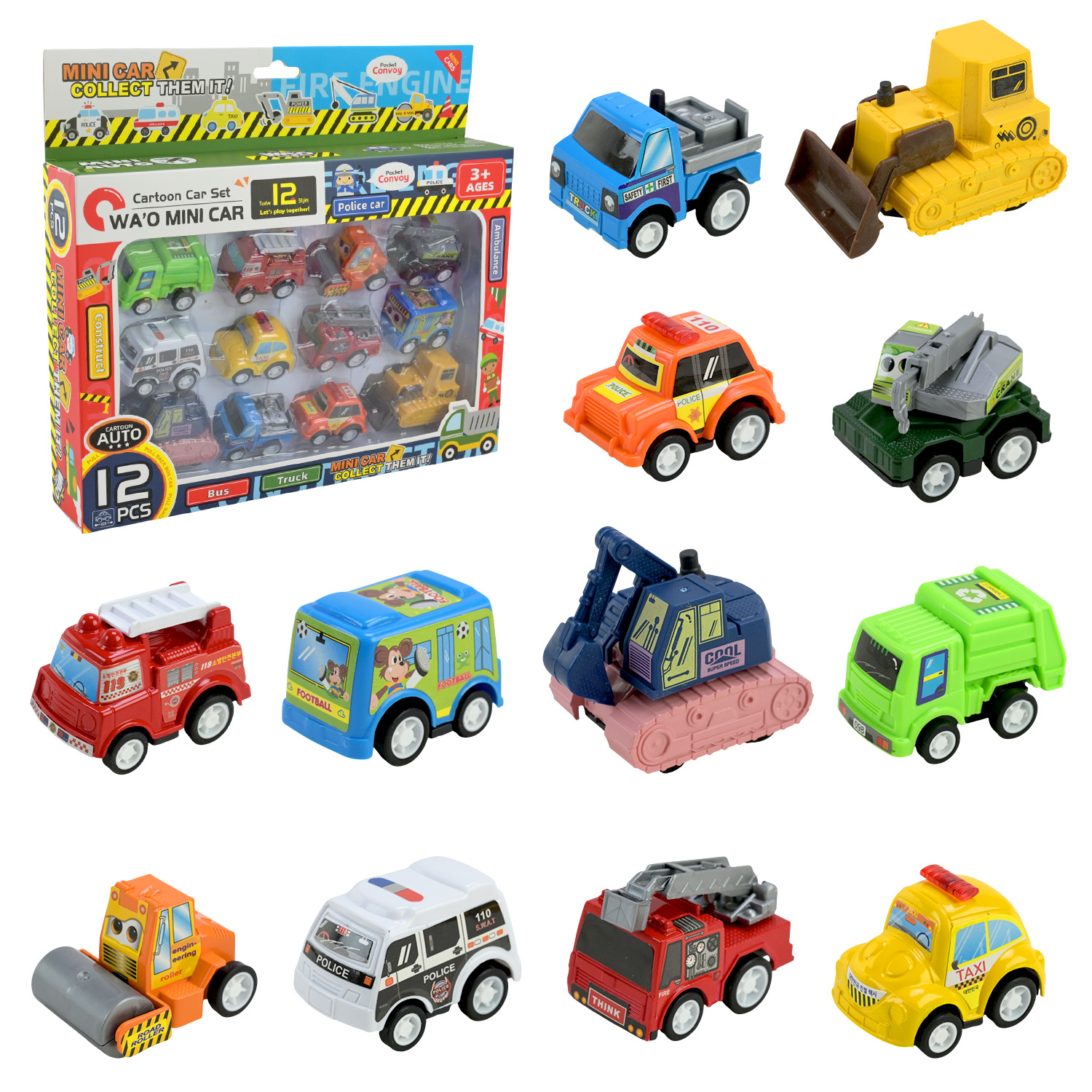 Набiр машин арт. 2030 (72шт/2) 12 шт у короб.27,6*25,2*5см