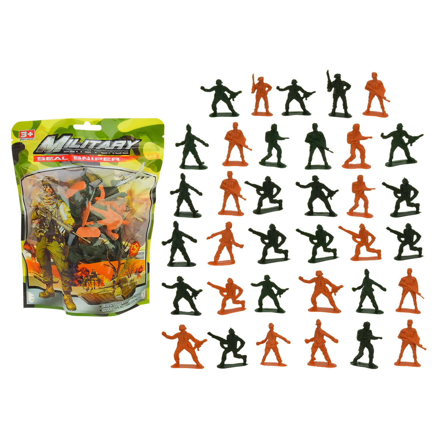 Військовий набір арт. 226-6 (360шт/2)   13військових в наборі, пакет 16*24*4см