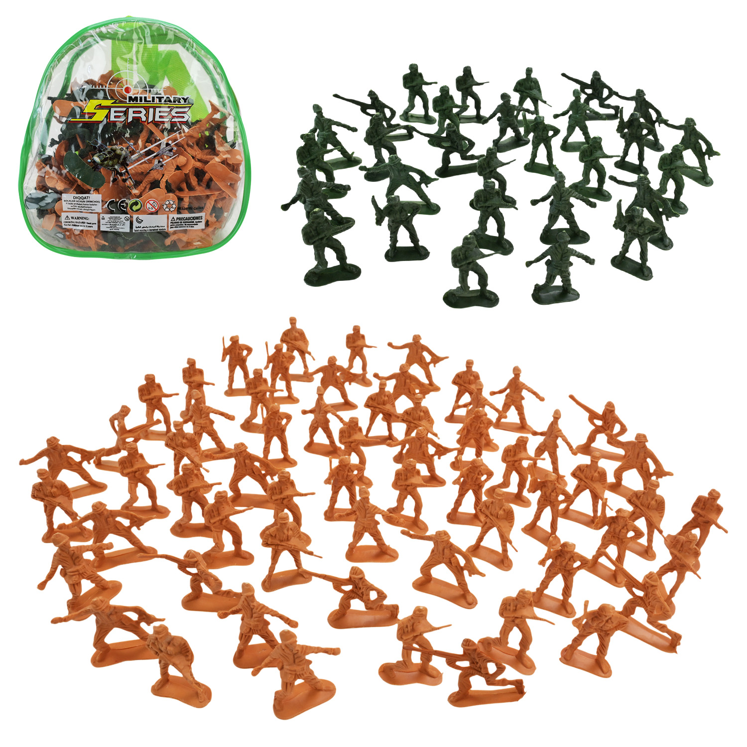 Військовий набір арт. 226-9 (168шт/2)   13військових, валіза 16*18*6см