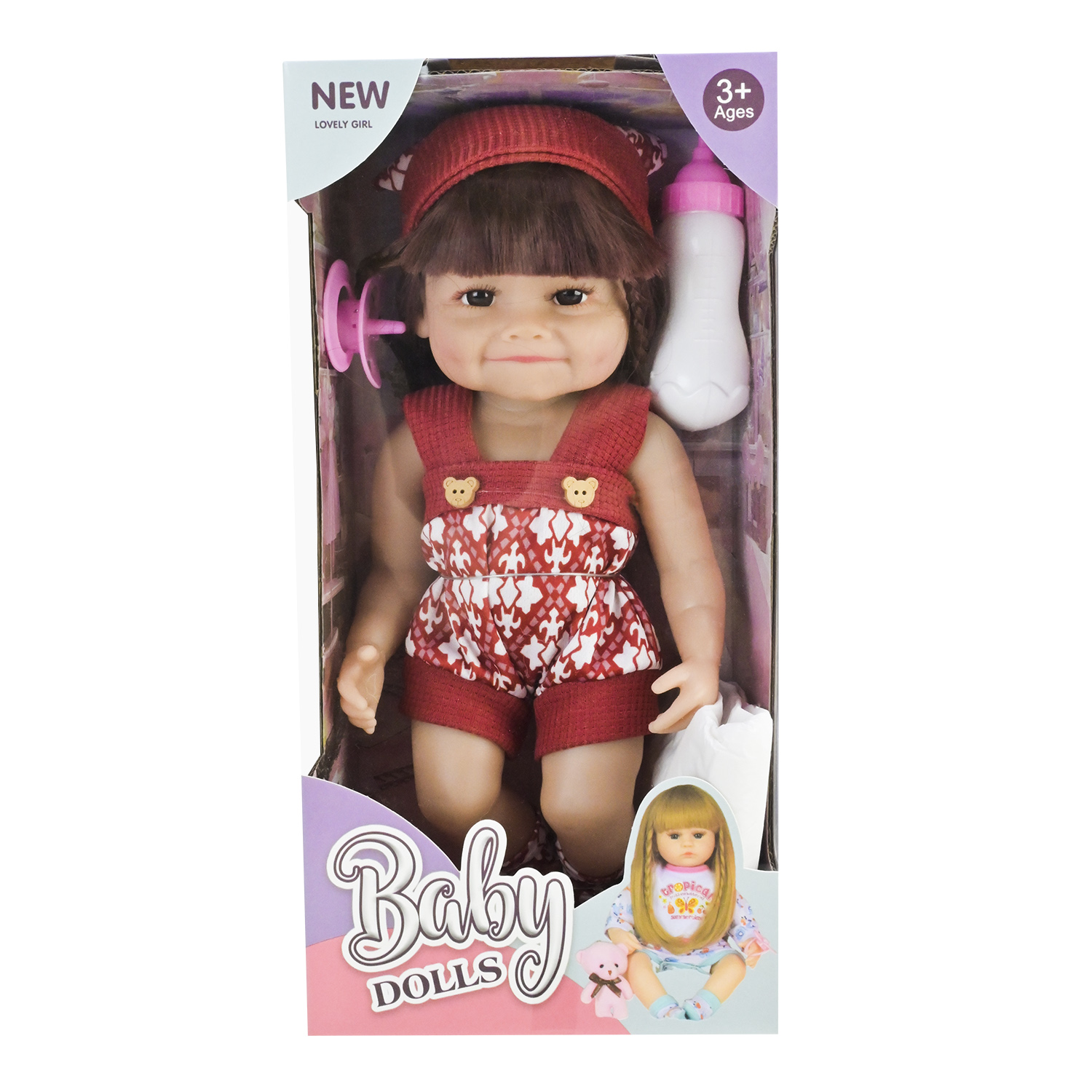 Лялька арт. HS-953A/C (60шт/2) мікс 2 види, вінілові ляльки, аксес короб. 32*16*10см