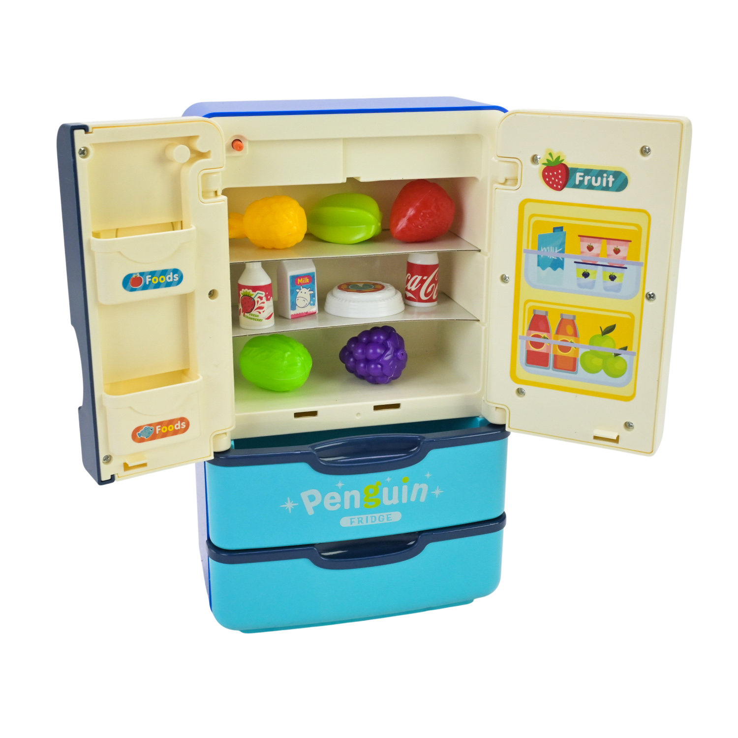 Побутова техніка арт. 1821 (36шт/2) батар. світло,холодильник, продукти, звук короб. 24*10*15