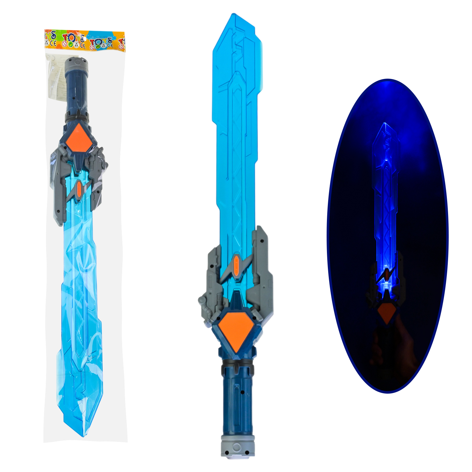 Меч арт. 583-4 (96шт/2)  батар.  пакет 67*10*5см