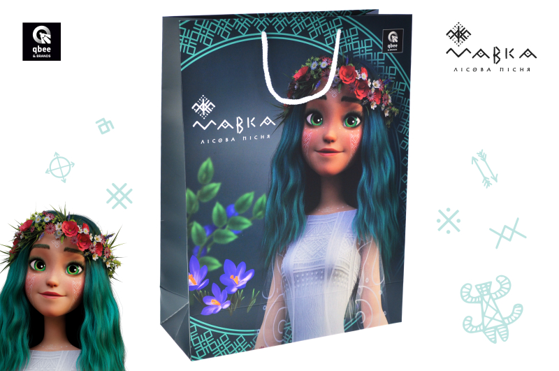 Пакет паперовий L QB004-205 "Мавка" р.31x42x12 см qbee