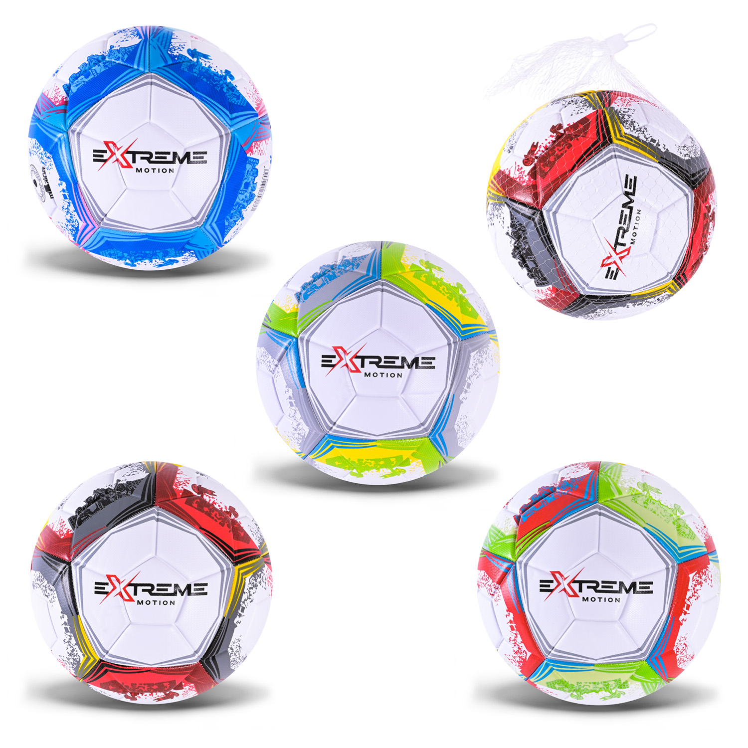 М'яч футбольний арт. FB20596 (60шт)  №5, PVC 400 гр, 4 кольори