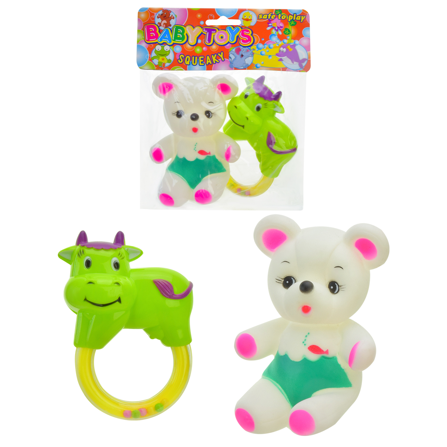 Брязкальце арт. 278 (216шт/3)  з пискавкою, пакет 16,5*19*3см