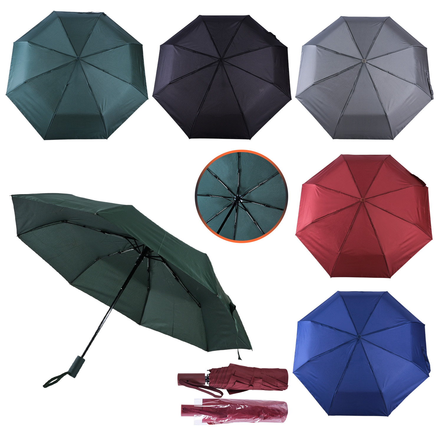 Парасолька арт. HSX3007 (60шт) 5 видів, довжина зібр 28,5см