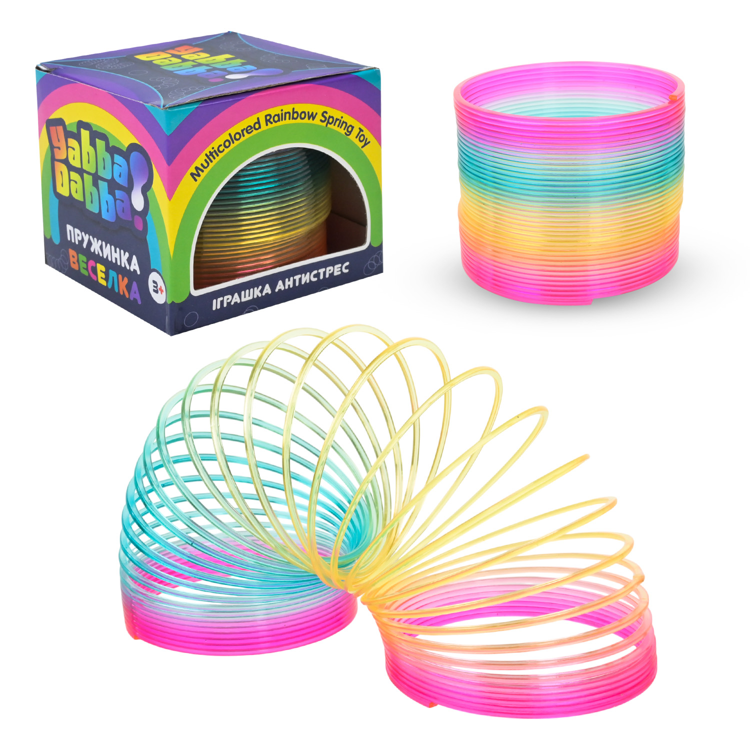 Пружинка "Веселка" Yabba Dabba арт.YD2548 (360шт/2) коробці 7*7,7*7,7 см