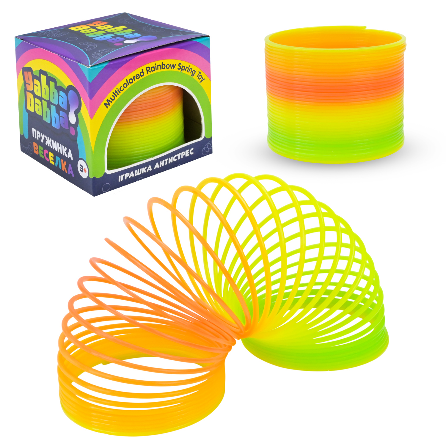 Пружинка "Веселка" Yabba Dabba арт. YD2549 (360шт/2) короб. 7*7,7*7,7 см