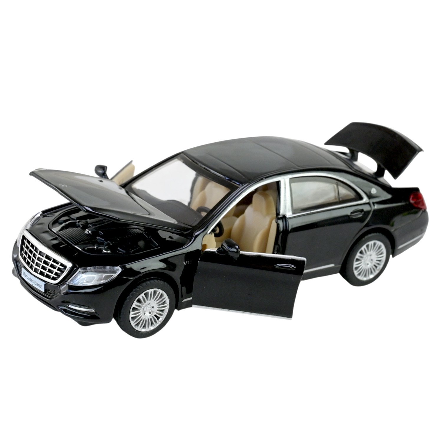 Машина мет. АВТОПРОМ арт. 68401 (48шт/2) 1:32 Mercedes-Benz S 600 2015,батар, світло,капот,багажник звук,відкр..двері, короб. 18*9*9см