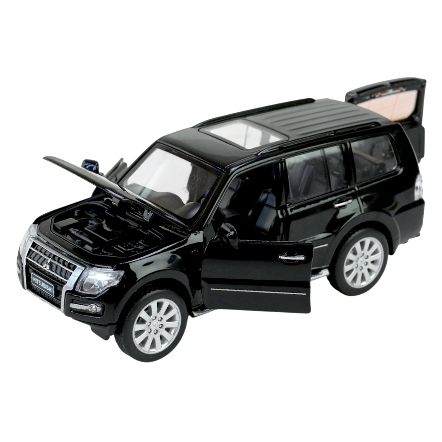 Машина мет. АВТОПРОМ арт. 68463B (48шт/2) 1:33 "Mitsubishi Pajero 4WD Turbo",капот,багажник, батар, світ., звук, відкр.двері, короб.18 * 9 * 8 см