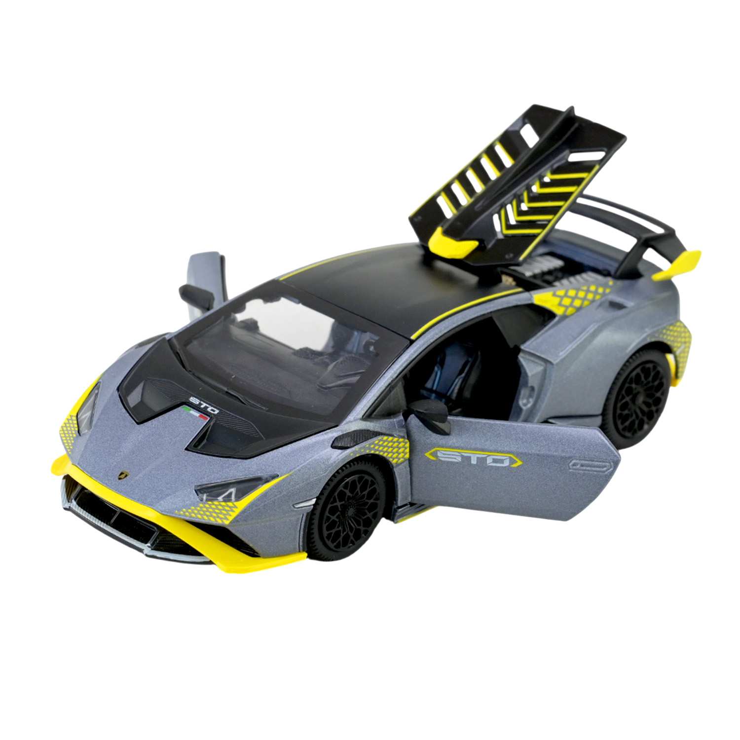 Машина мет. АВТОПРОМ арт. 68716G (48шт/2) 1:32 "Lamborghini STO", батар, світ., звук, відкр.двері, короб.18 * 9 * 8 см
