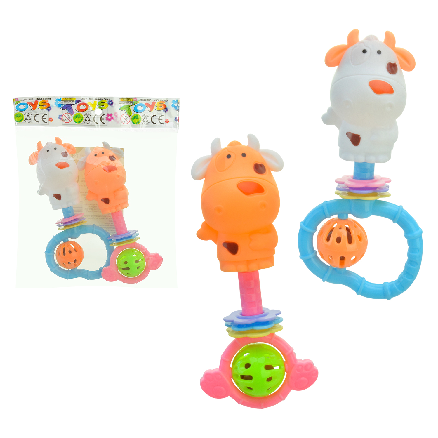 Брязкальце у ручку арт. 929-56A (528шт/2) 2 шт. пакет 16*19,5см