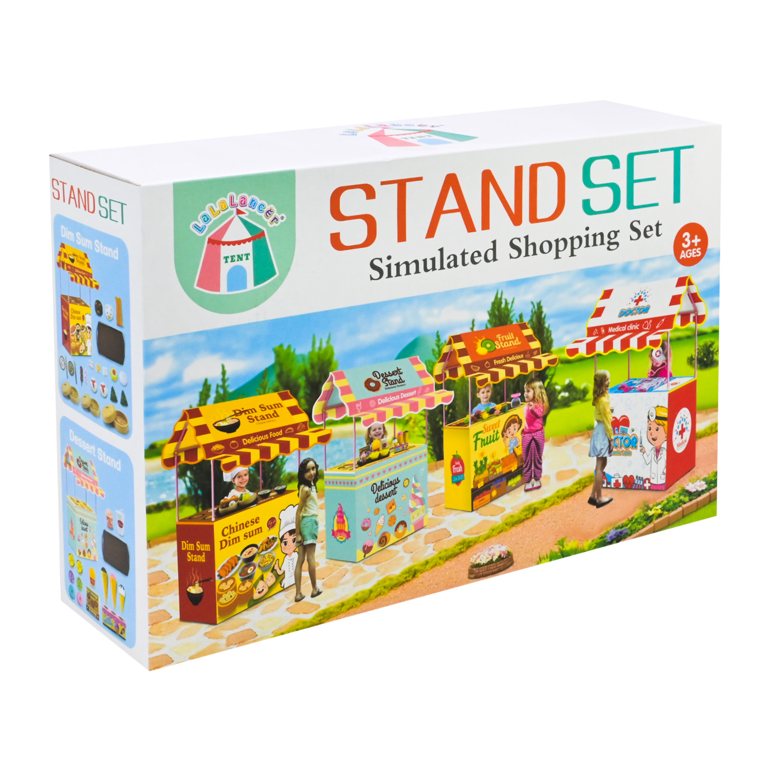 Намет з аксесуарами арт. LCT023B (36шт/2) "Продуктова лавка", р-р намету 64*55*107см, аксесуари набір, короб. 24*9,5*36см