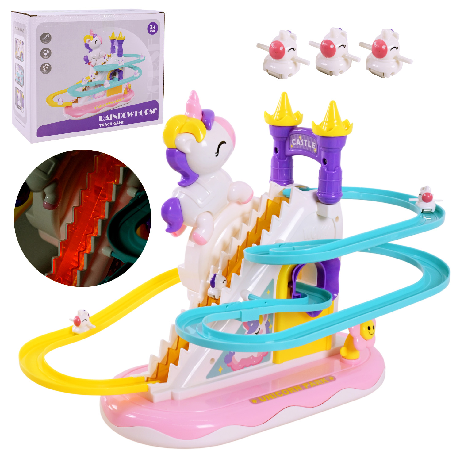 Трек арт. 1026-104 (36шт/2) батар.,свiтло,звук,у короб.25*21*11,5см