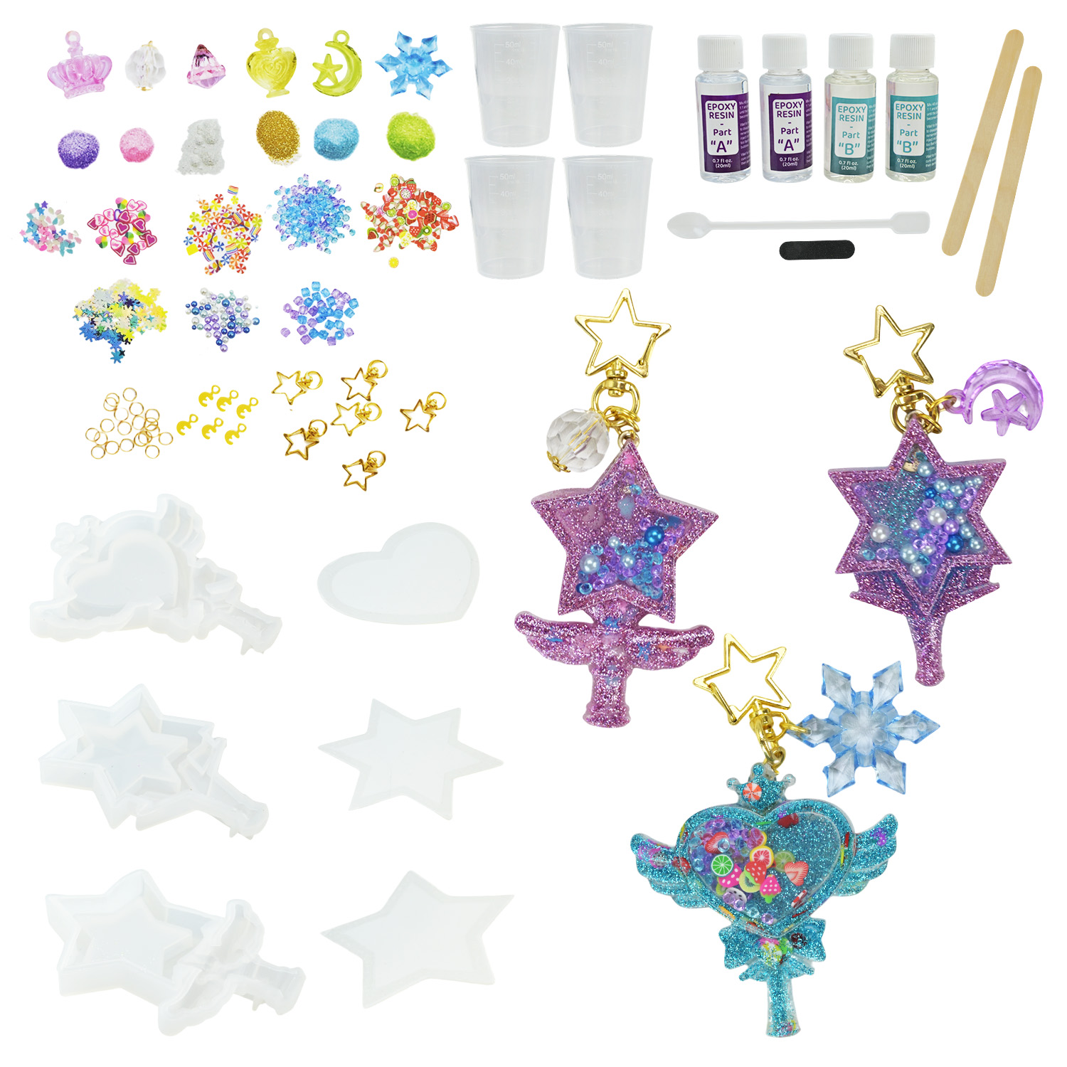 Набір для творчості арт. 9020E-7/5/8 (48шт/2) 3 види мікс, створи власноруч унікальний та оригінальний брелок, у короб.25,5*5*30,5 см