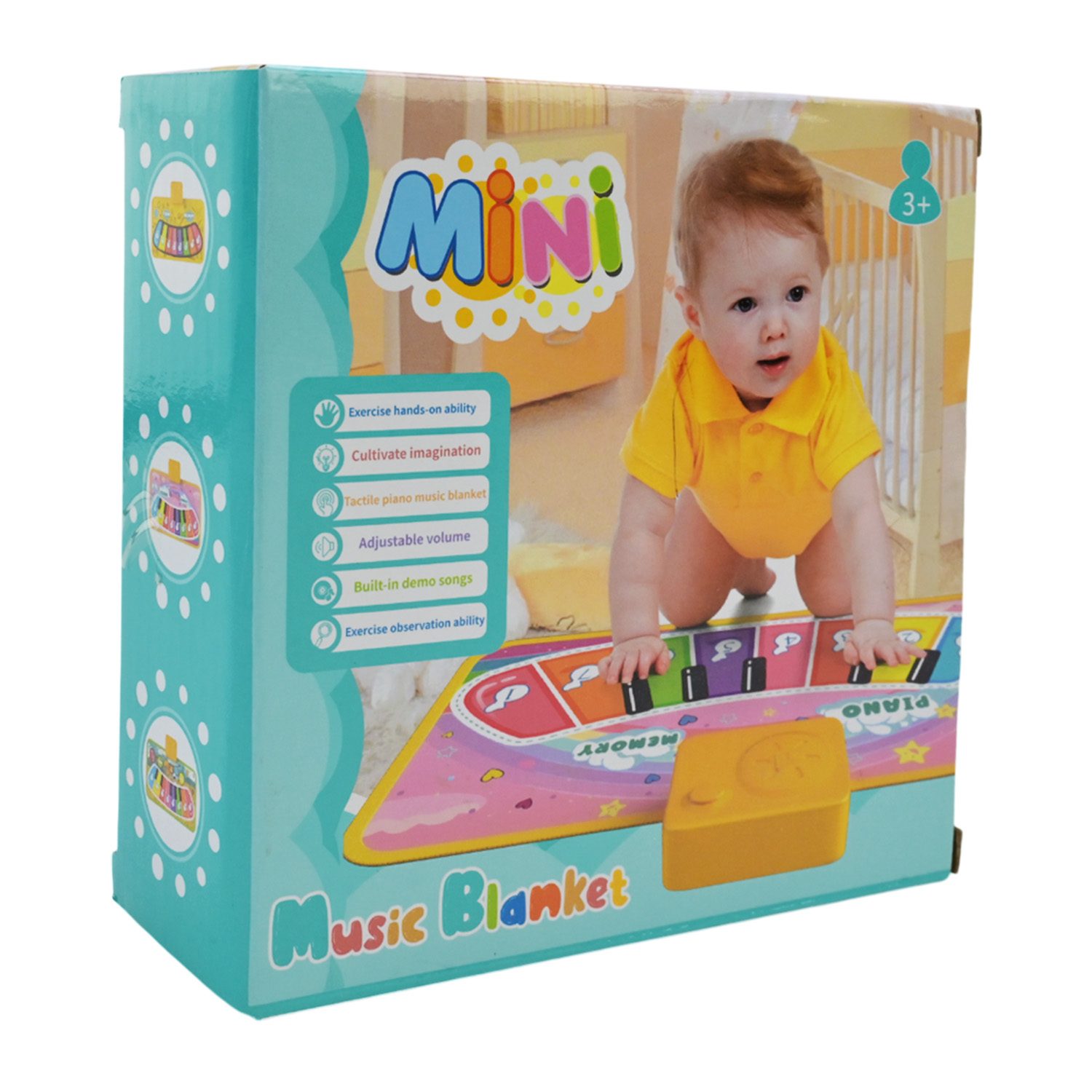 Музичний килимок арт. 116-9 (120шт/2) р-р килимка 46*24,5см.,у короб. 16*16*5,3см.